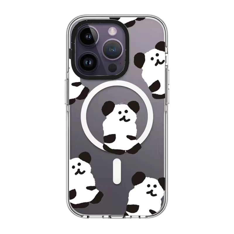 

MagSafe Acrylic Cartoon Bear Phone Case Cover for IPhone 11 12 13 14 15 Pro Max Case for IPhone 15 Pro Max