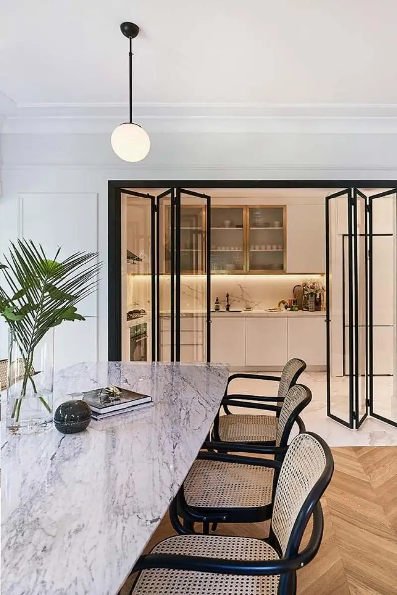 size Accordion Type Folding Sliding Door Interior Modern Design Aluminium Glass Folding Balcony Sliding Doors