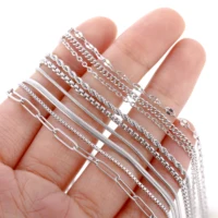 5pc 18K Gold Color PVD Plated Stainless Steel Cuba Cross O Ripple Twisted Chain Necklace Adjustable Chain DIY Necklace Wholesale 5