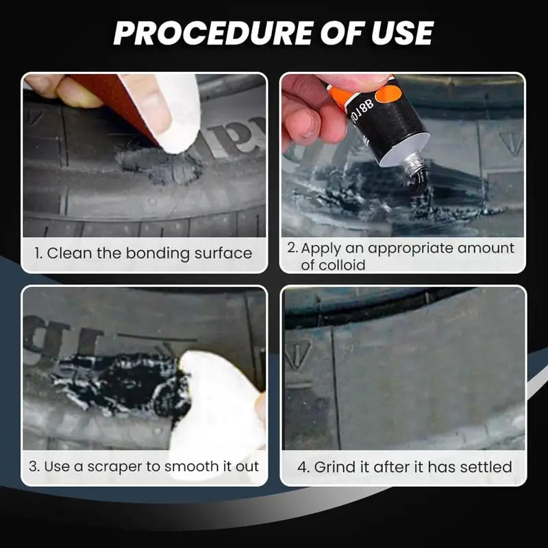 50ml Motorcycle Tire Repair Glue auto Tire Cement Glue Strong Tire Repair Adhesive Tire sealant for car Motorcycle Tire sidewall