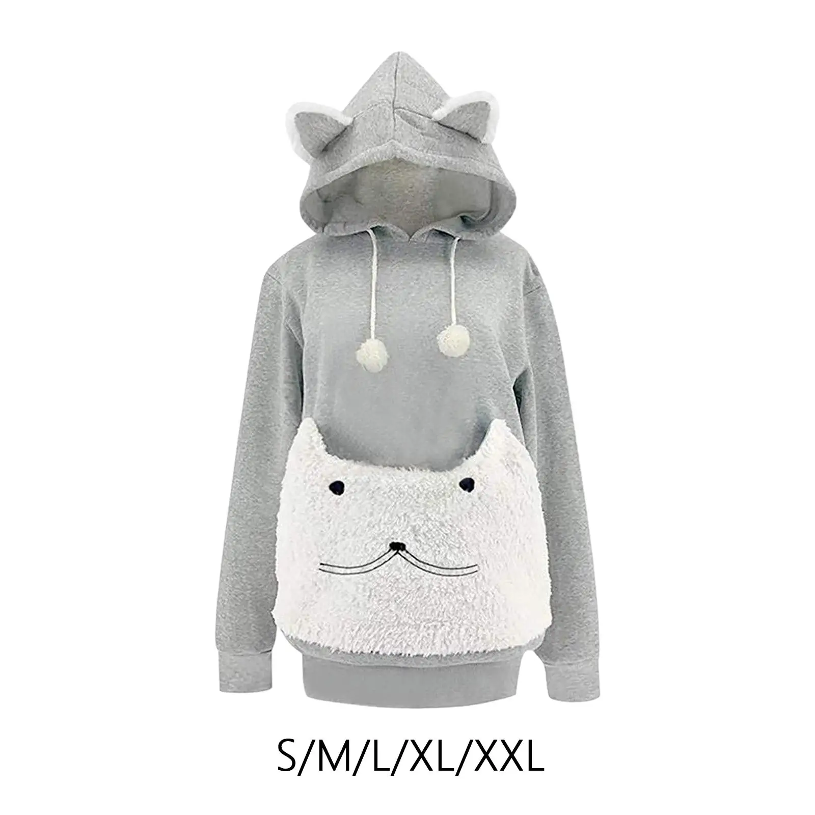 

Pet Hoodies Sweatshirt Casual Cat Dog Holder Large Pouch Women Loose Pullover for Puppy Kitten Accessories Travel Outdoor Sports