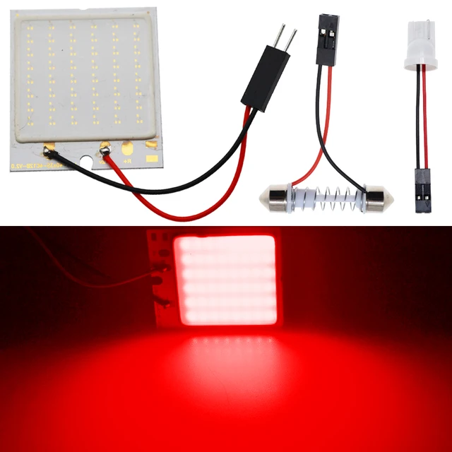 2pcs t10 dc 12v weiß 16 24 36 48smd Cob LED Auto Lese lampen Panel Licht  Kuppel Girlanden adapter LED-Leuchten Innen beleuchtung - AliExpress