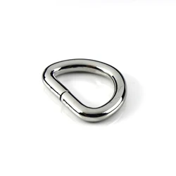 High-Quality Metal Dee D Ring Buckle for Webbing and Leather Craft Projects (Silver)