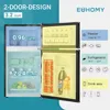 Mini Fridge with Freezer, 3.2 Cu.Ft Compact Refrigerator with freezer, 2 Door Mini Fridge with freezer, Upright for Dorm 2