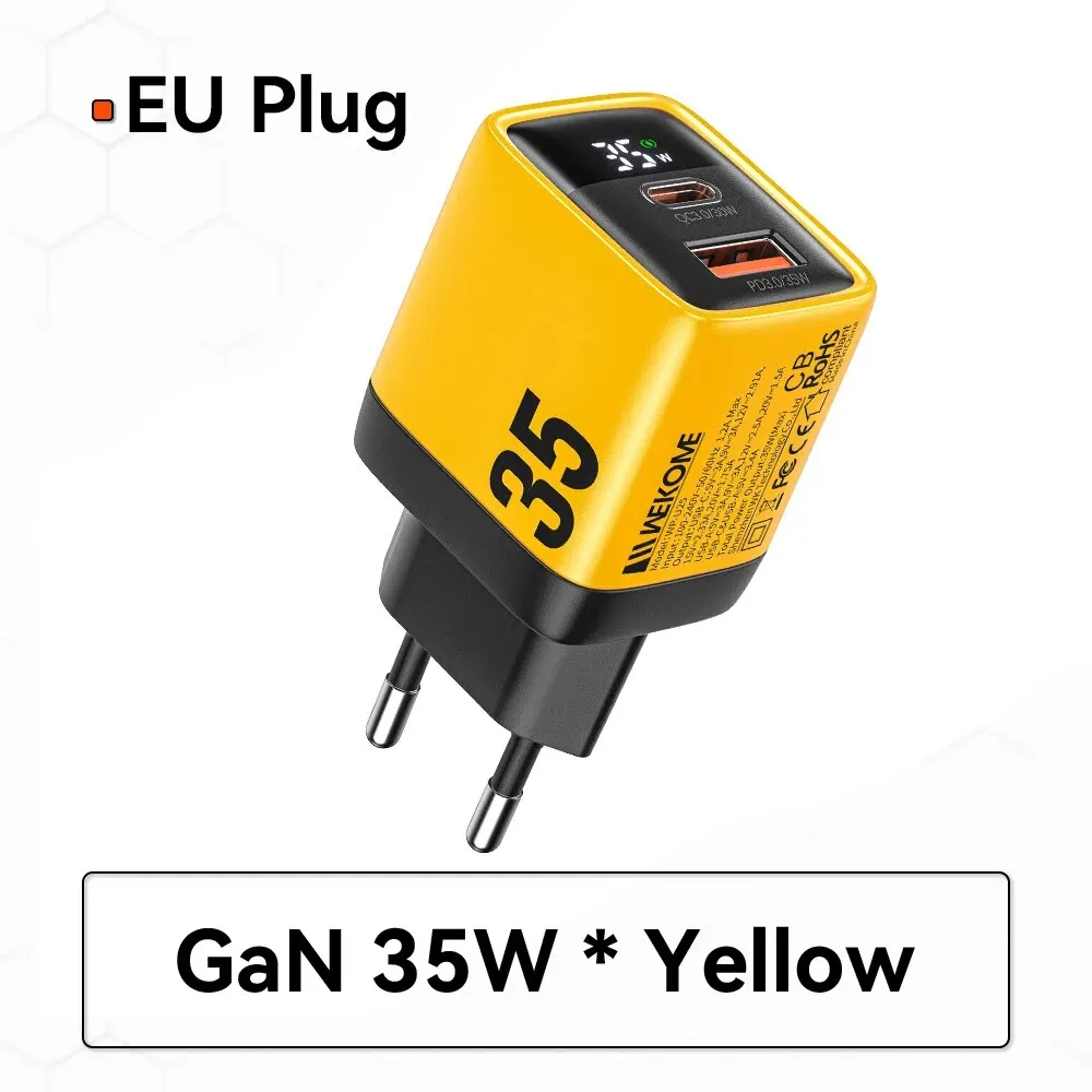 Yellow EU Plug