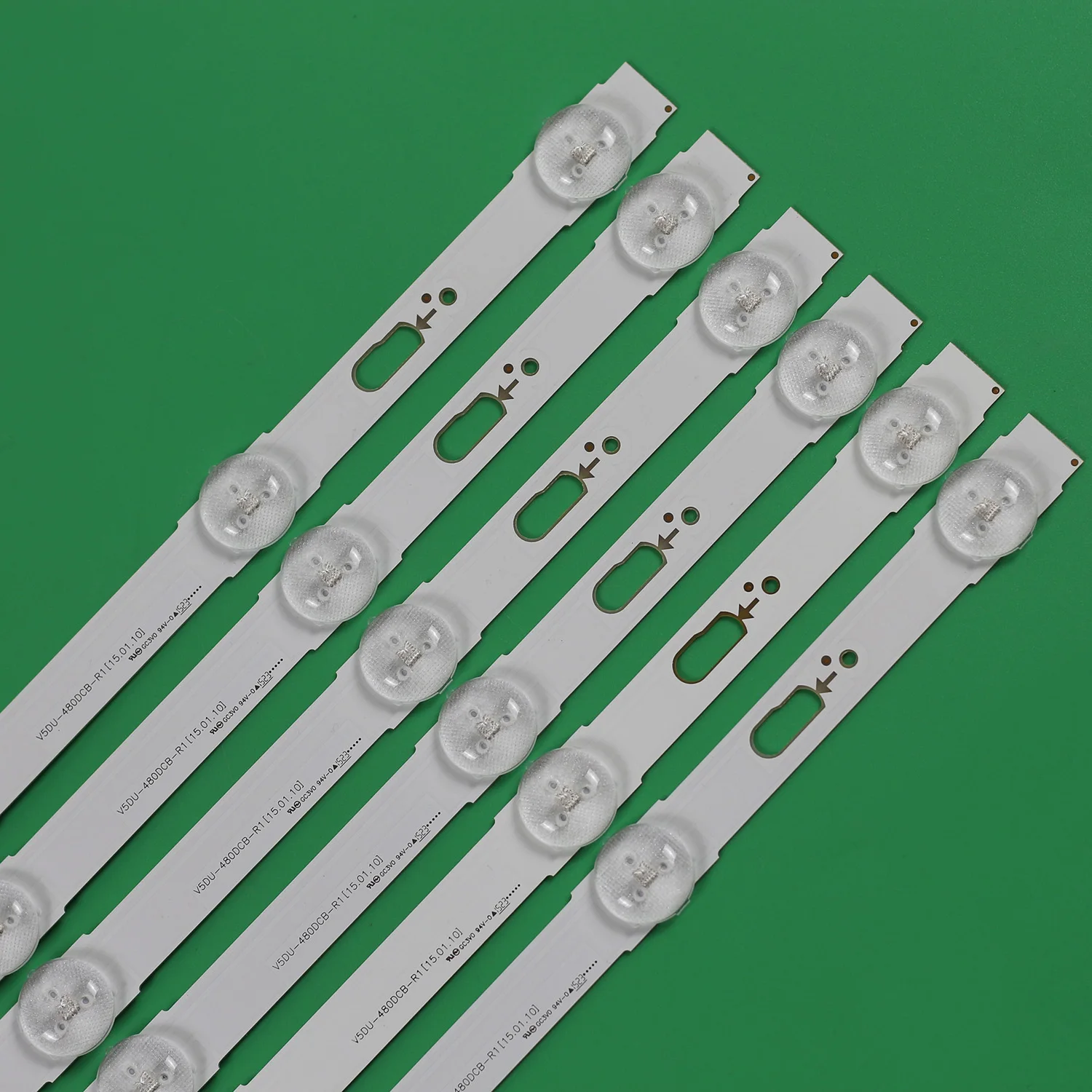 Tira de Luz de Fundo Led para Samsung 11 Lâmpadas Un48ju6000 Ua48ju6060 Ue48ju6075 Ue48ju6072 Ue48ju6070 Ue48ju6050 Un48ju6750 Ue48ju7800 - Imagem 2