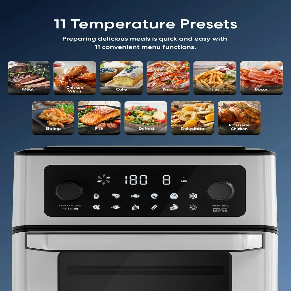 

Quart Air Fryer with 11 Cooking Functions