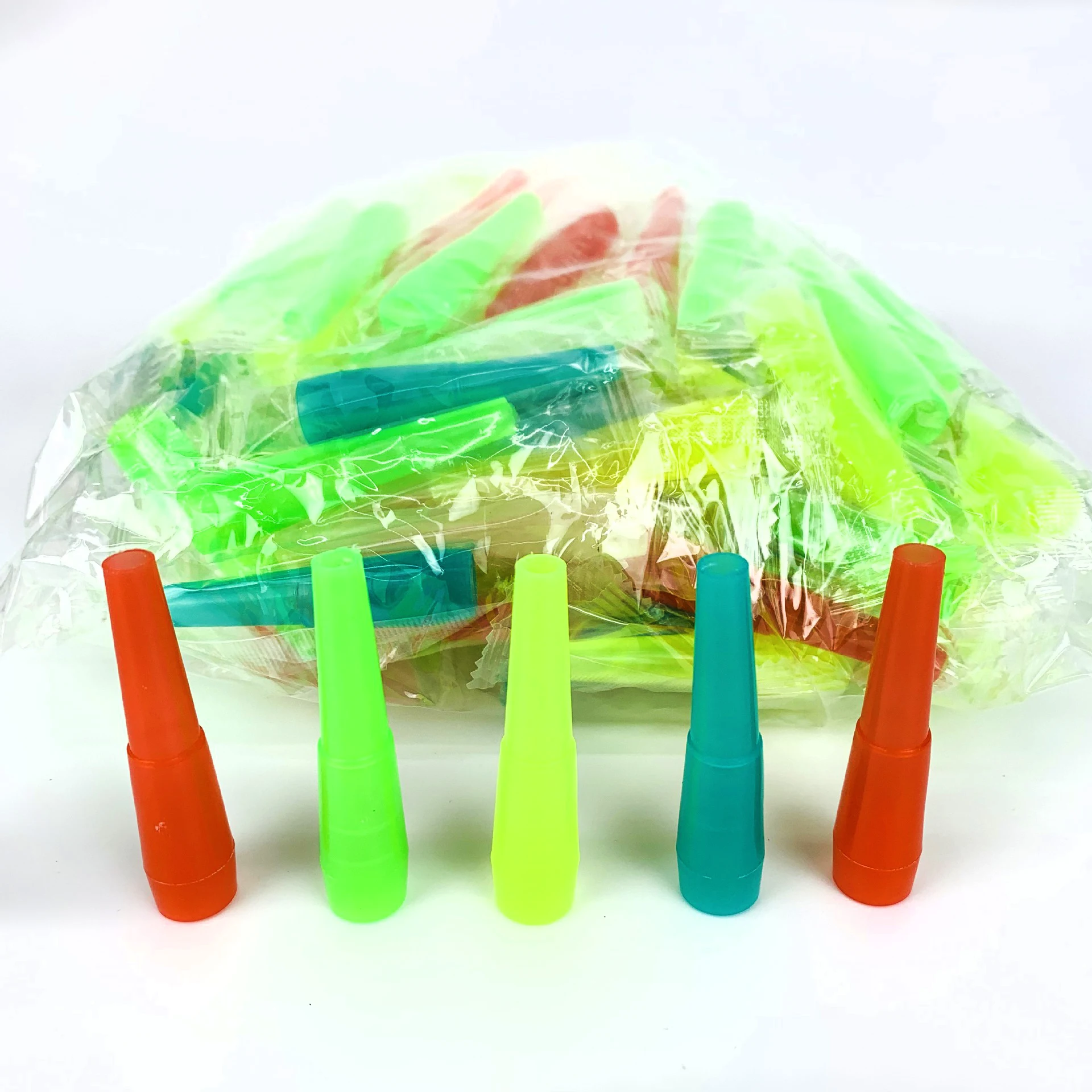 100pcs disposable hookah nozzles plastic hookah filters candy color