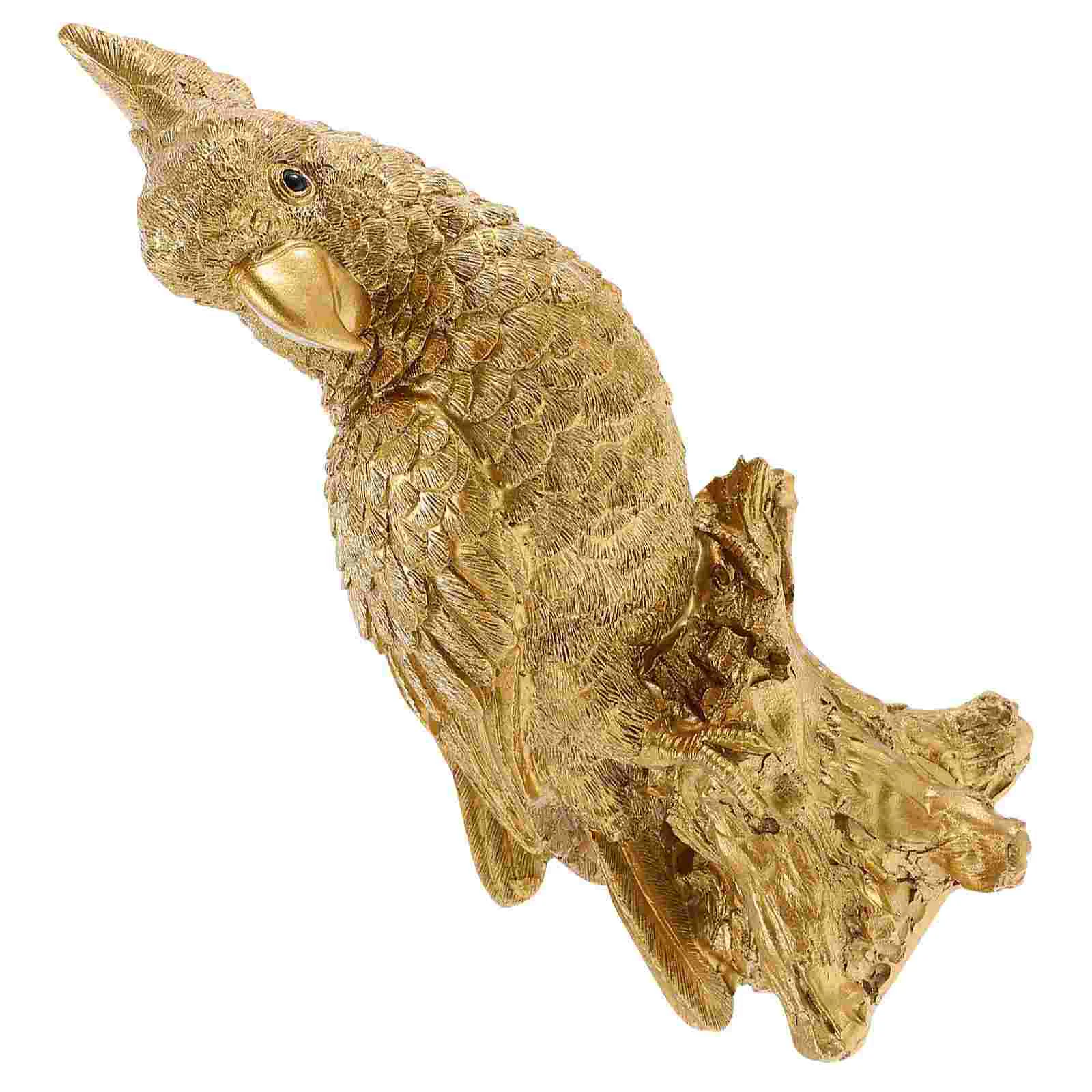 

Resin Craft Parrot Figurine Tabletop Small Parrot Craft Standing Parrot Statue Decoration