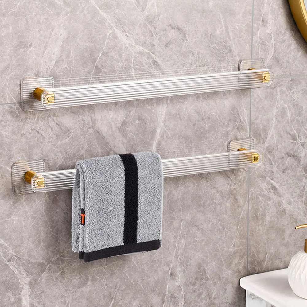 1Pcs Hole Free Wall Hanging Hook Bathroom Storage Rack Multifunctional Wall Mounted Towel Racks Fashion New Bathroom Supplies