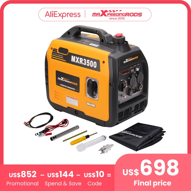 Portable Inverter Generator 3.5KW 3KW Quiet Lightweight Gasoline Power Pure  Sine