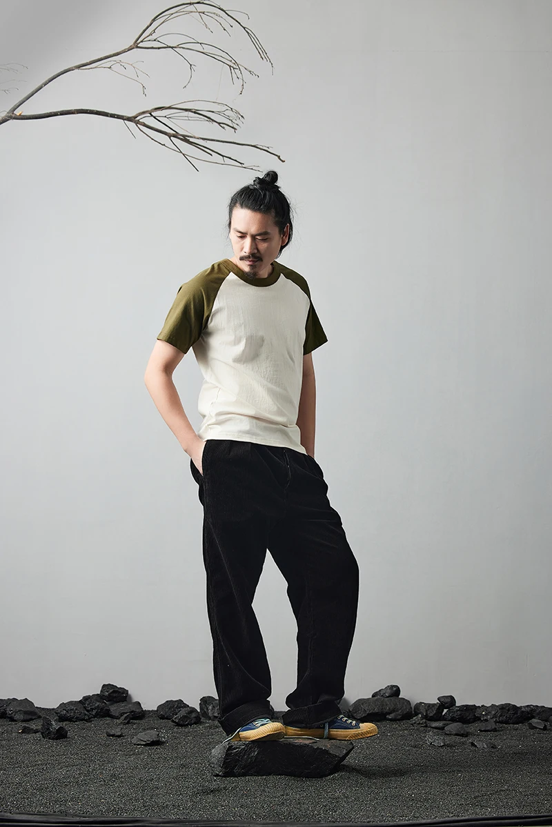 Akkad Kuti Japanese Retro Style Male, TShirts Student Casual Good Collocation Tee 100% Cotton - Uniqwear