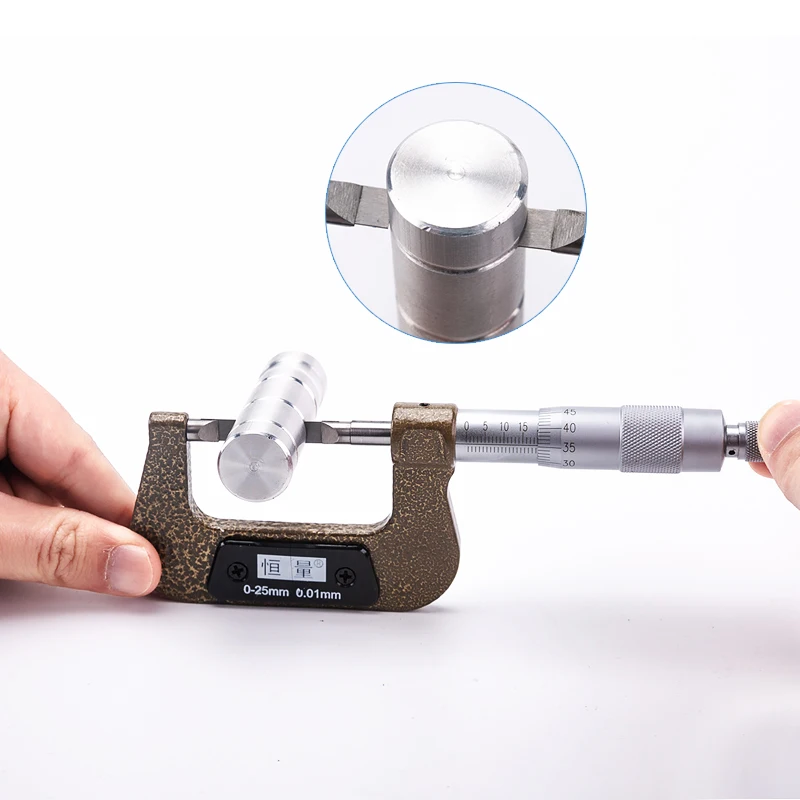 얇은 블레이드 시트 마이크로미터 두께 0.4mm 범위 0-25-50-75-100mm 좁은 홈 간격 측정 장비 라디에이터 키홈