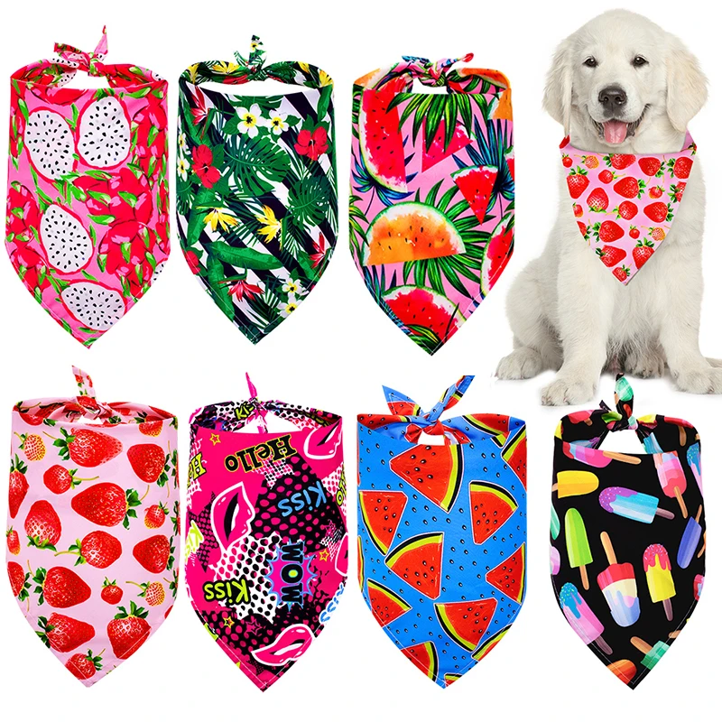 50 stücke Hund bandana Hund Zubehör Hund Schal Sommer Bandanas für Hunde Haustier Hund Bandana Groß Haustier Liefert Für Samll hund Katze Lätzchen