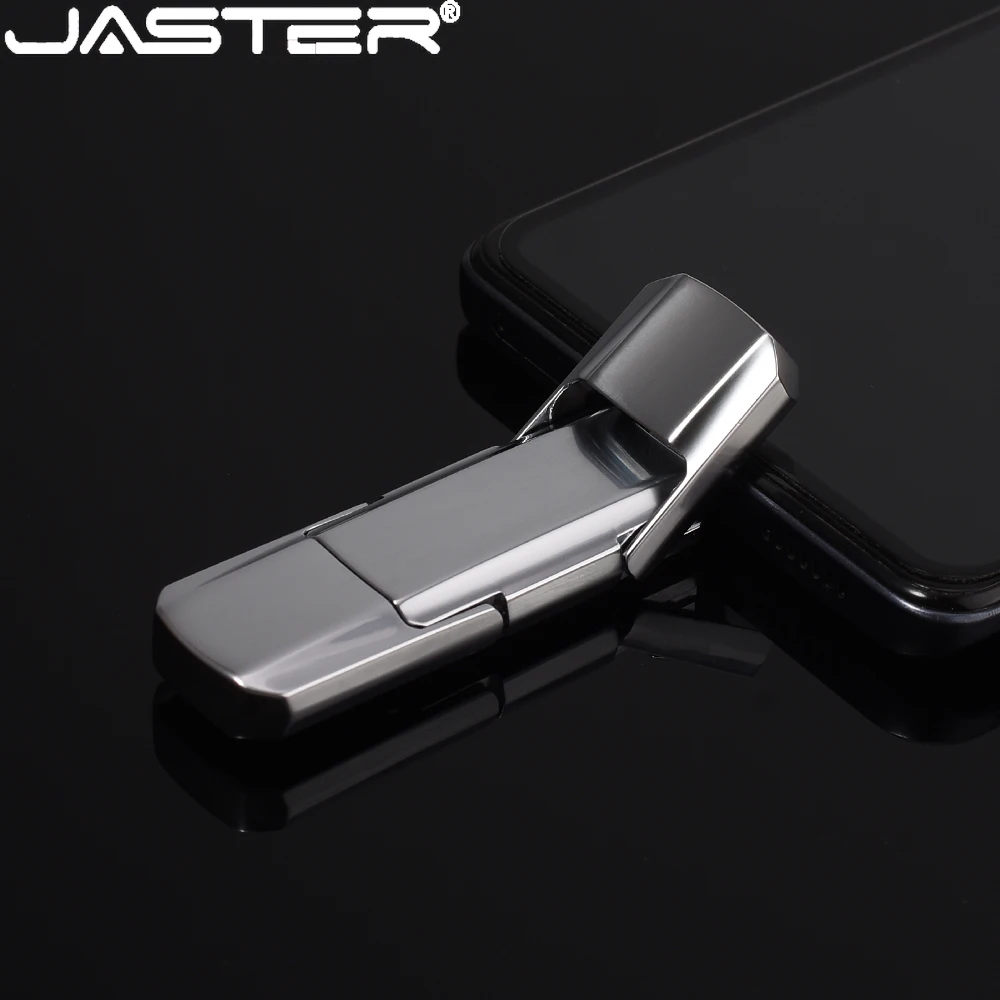 JASTER 패션 메탈 TYPE-C 펜 드라이브 64GB 32GB 방수 USB 2.0 플래시 드라이브 16GB 8GB 4GB 메모리 스틱 비즈니스 선물용 U 디스크