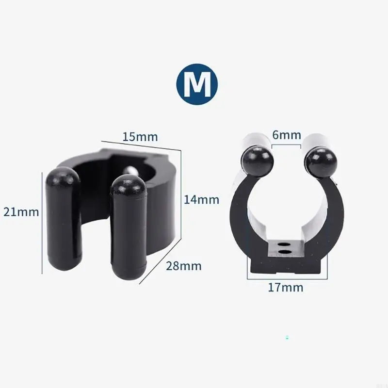 20pcs Angelrutenhalter Clip Ersatz Billard Pool Cue Clips Fischereistablager Clips für Angelrute, Pool Cue – Detail 7