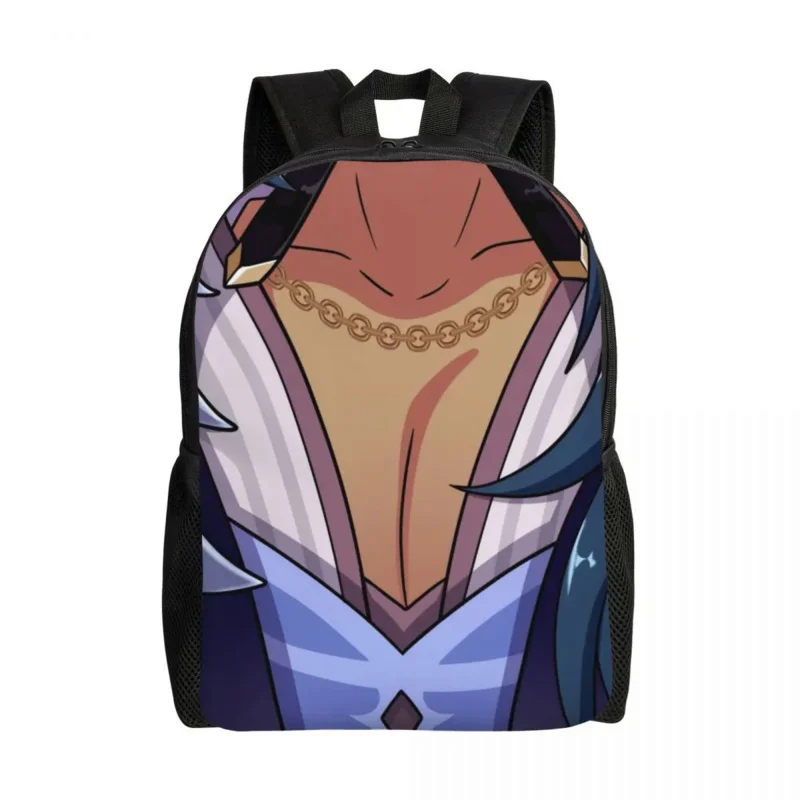 

Genshin Impact Kaeya Tiddies Backpack for Women Men Water Resistant College School Anime Game Bag Print Bookbag