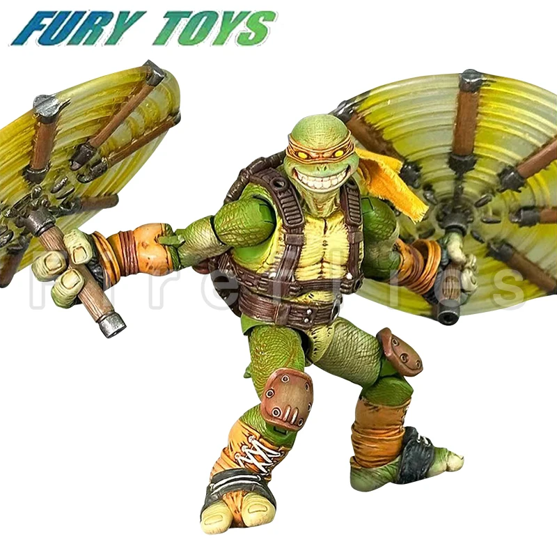 5 بوصة ألعاب الغضب عمل الشكل الساموراي السلاحف موجة 3 الغضب الصيف أنيمي فيلم نموذج للهدايا