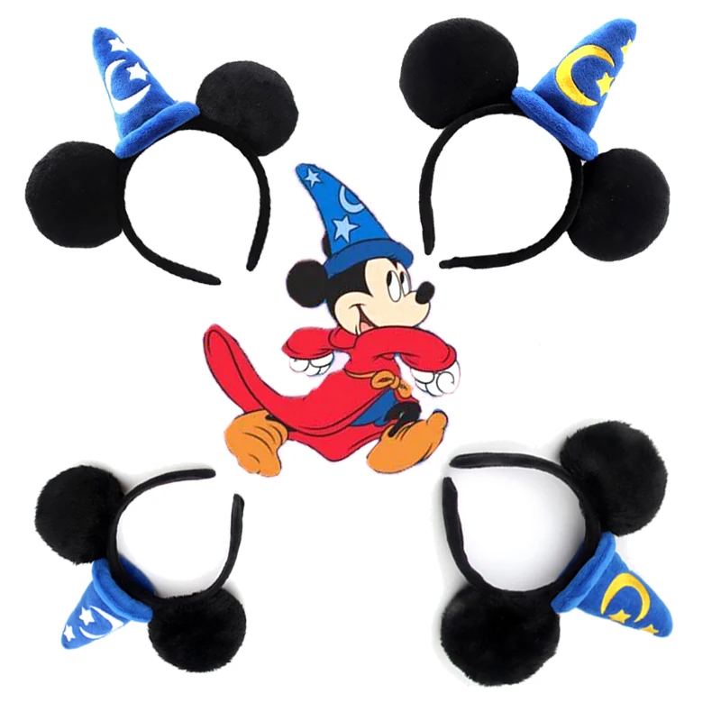 2024 Mickey Mouse Pluche Magic House Disney Hoofddeksels Cosplay Decoratie Kerstfeest Doek Haarband Volwassen/Kinderen