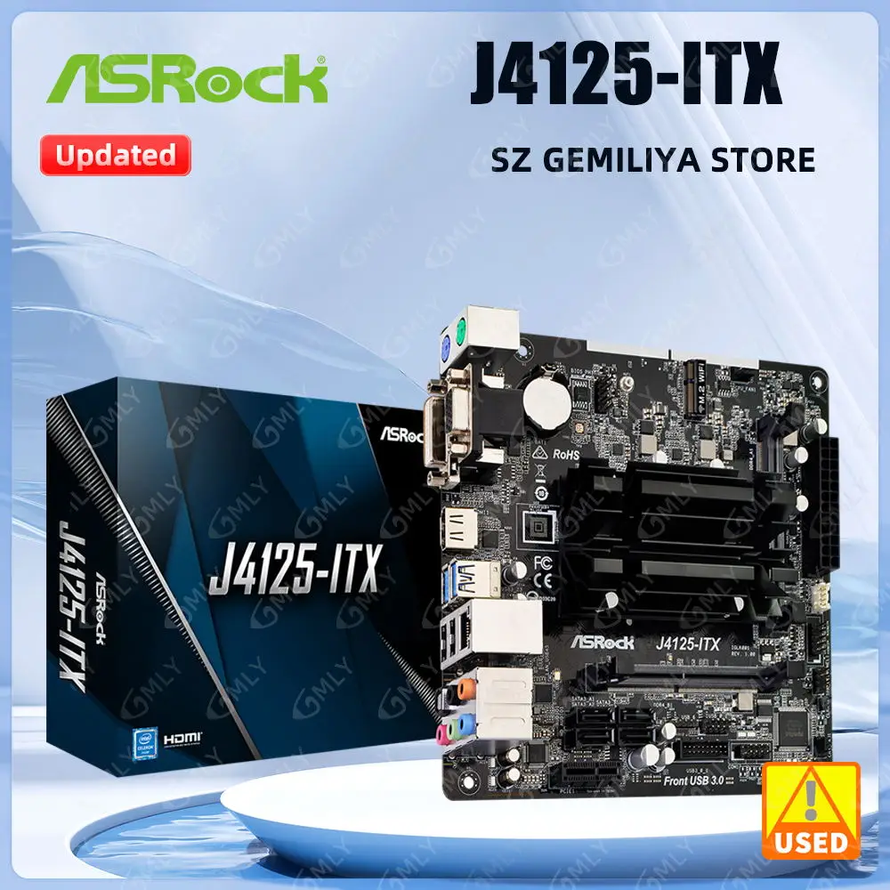 ASRock J4125-ITX Mini-ITX Motherboard Intel Quad-Core Processor
