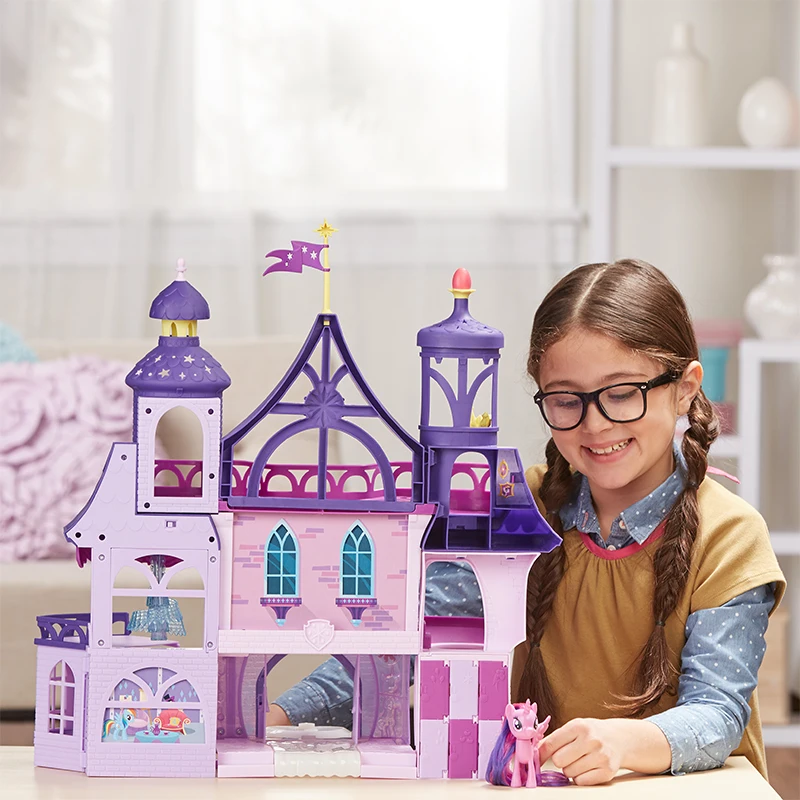 

Hasbro My Little Pony Twilight Sparkle Play House Action Figure Girl Birthday Gift Toy Magical Friendship School Princess Castle