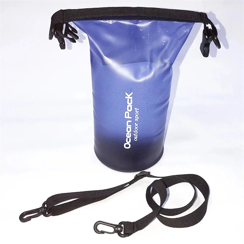 500D waterproof swimming bag dry sack 2/5/10/15/20/30L waterproof floating dry gear bags for boating fishing rafting swimming waterproof dry bag