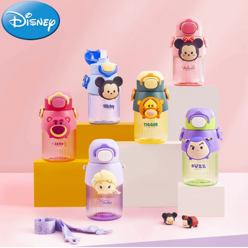 

Disney New Peripheral Kawaii Cartoon Strawberry Bear Minnie Cute Straw Water Cup Creative Big Belly Cup Festival Gift Wholesale