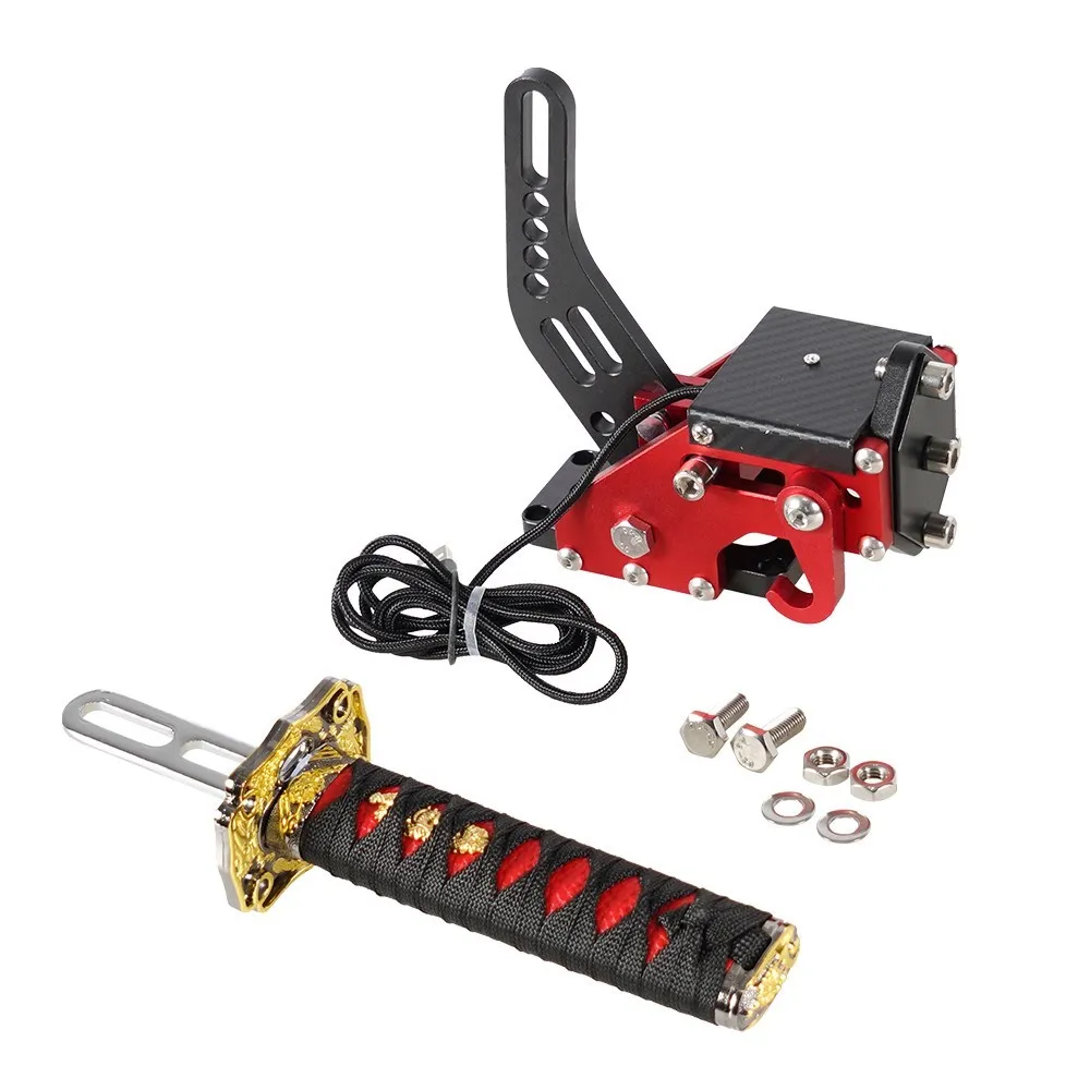 Katana Handbrake 15/26Cm Square Plate Samurai Sword PC SIM Simulated Racing Game For G25/27/29 T300 T500 Without Clamp