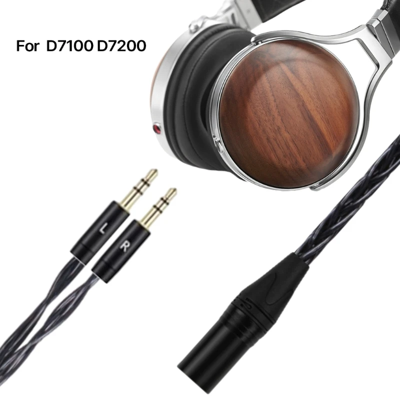 

Качественный кабель для наушников 3,5 мм для Denon D7100 D7200 с 4-контактным сбалансированным мужским наушником обеспечивает более четкий и богатый звук