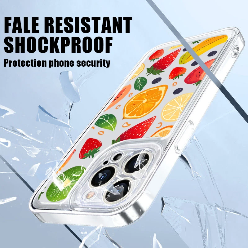 Vibrant Watermelon Fruit Clear Silicone Phone Case