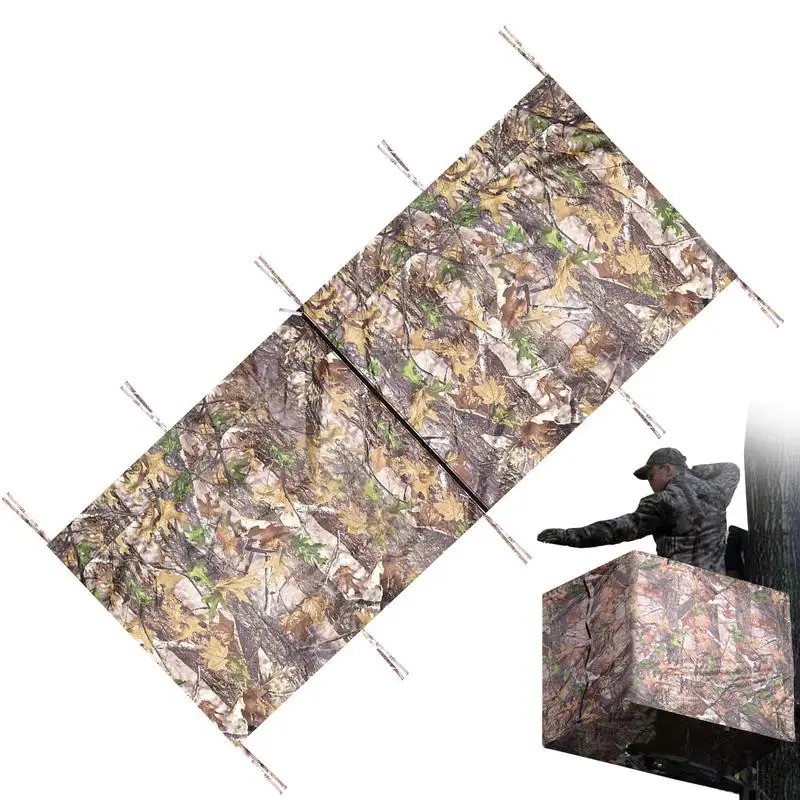 

Treestand Blind 3 Sides Hunting Camouflage Ground Blinds For Deer Blind For Hunting Deer Hunting Blind Accessories With Zipper