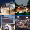 1pcs Portable Solar Pendant Light Indoor Outdoor 360°Glow 244LED Waterproof Solar Light for Shed Camping Gazebo With 5 Modes 4