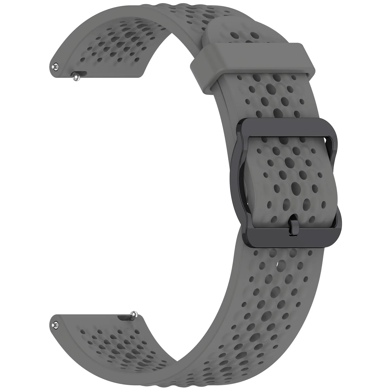 Breathable Silicone Sports Strap, 20mm/22mm, Universal Replacement Wristband