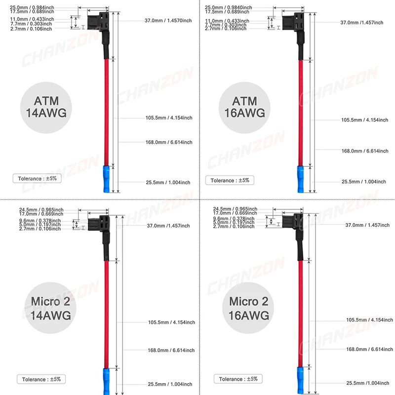 1 Piece fuse holder 12V Mini M2 Size Connector Car Add-a-circuit TAP Adapter Micro Mini Standard ATM Blade Fuse