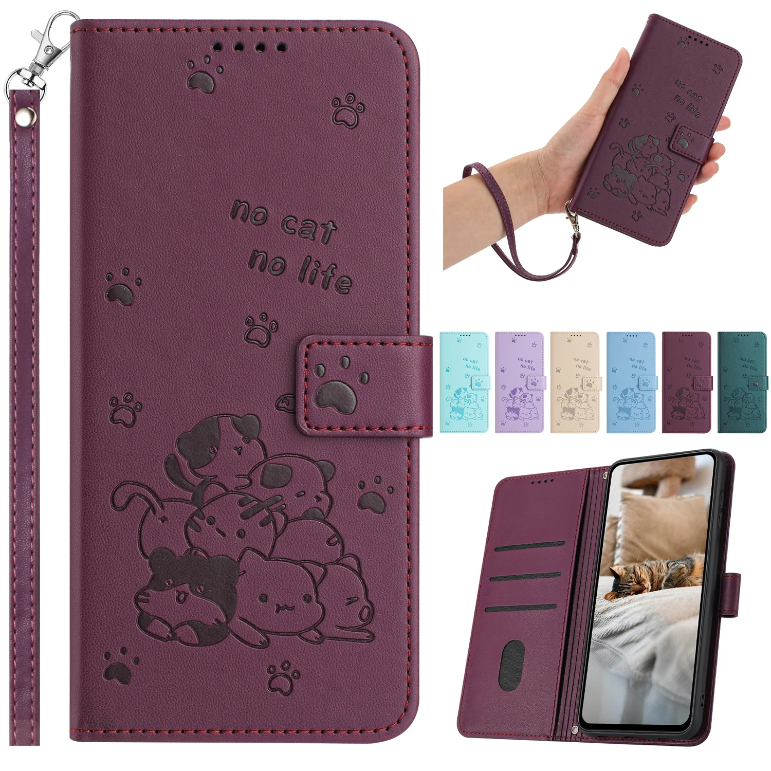 Portafoglio Flip magnetico con slot per schede Custodia in pelle con cavalletto per VIVO V50 Lite V50E V40 V30 V30E V29 V29E SE Pro 4G 5G Cover