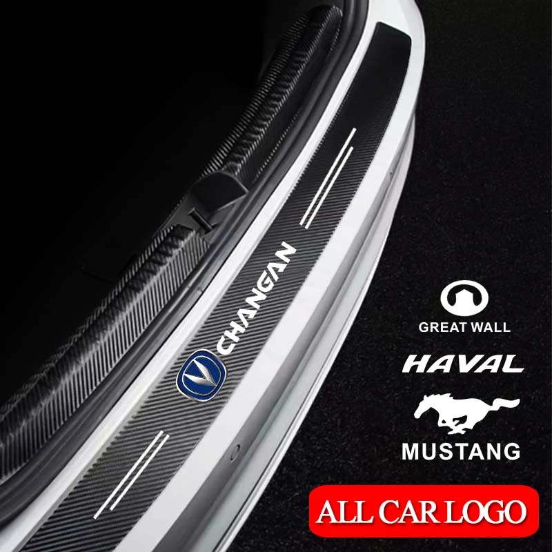 1pcs Car Trunk Threshold Edge Protection Stickers for Cadillac Escalade Cts Emblem Seville Ats Deville Srx Ct4 Car Accessories car window stickers