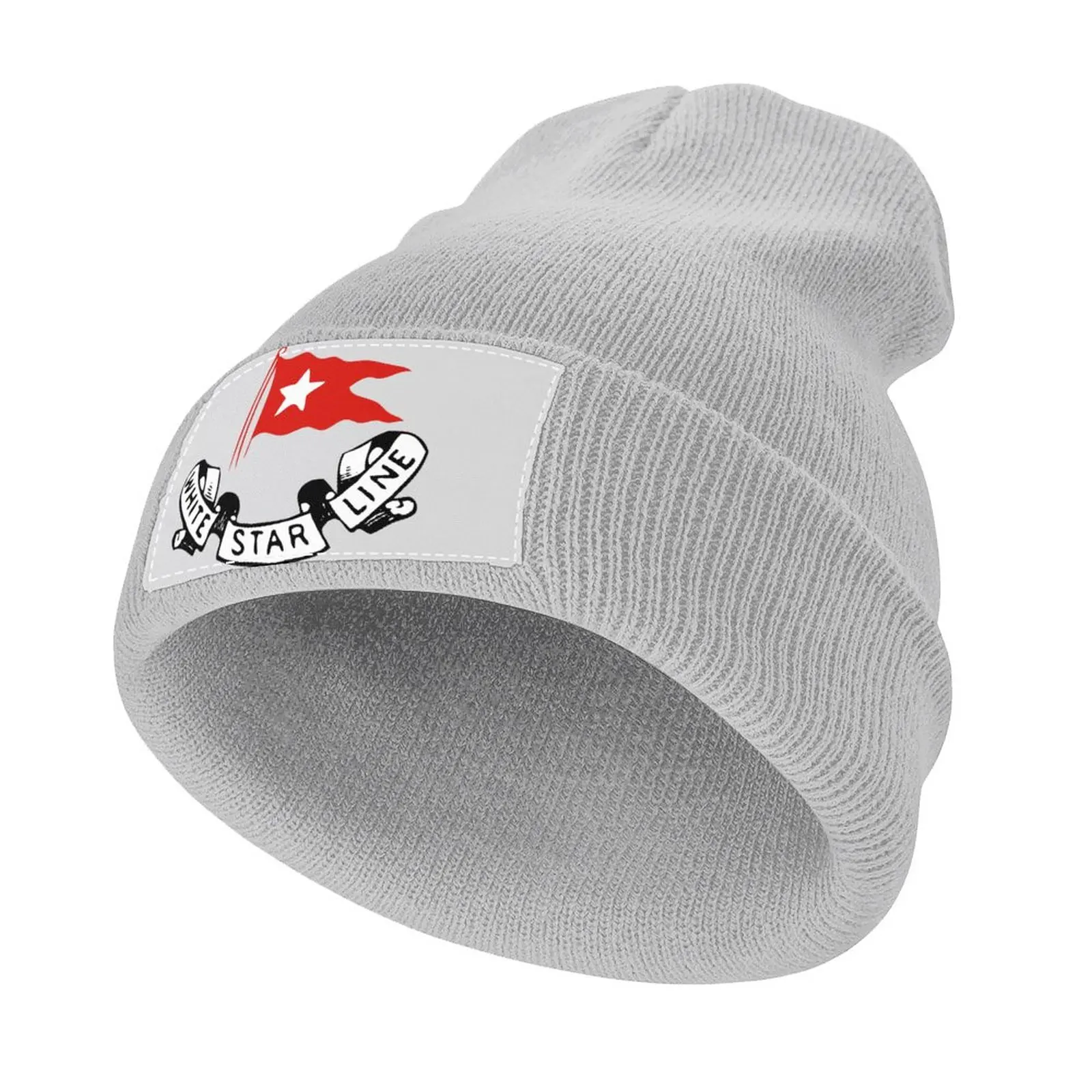 

Titanic White Star Line - Red Flag with Star Logo Knitted Hat sun hat Icon Women Hat Men's