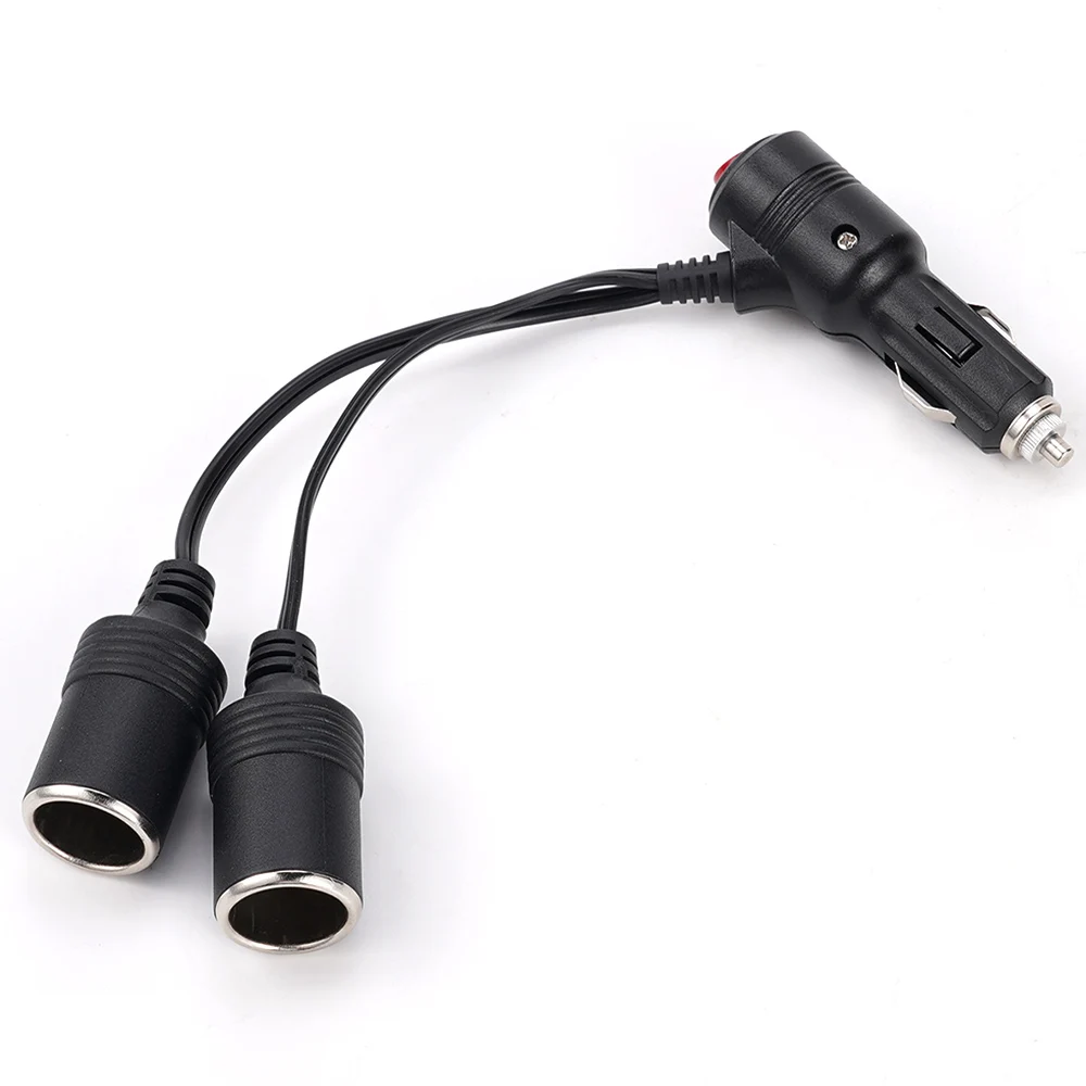 18AWG Auto-Zigarettenanzünder 15A Zündsplitter-Adapter mit Ein-/Ausschalter 1 Stecker auf 2 Buchsen Y-Splitter 12V/24V – Detail 4