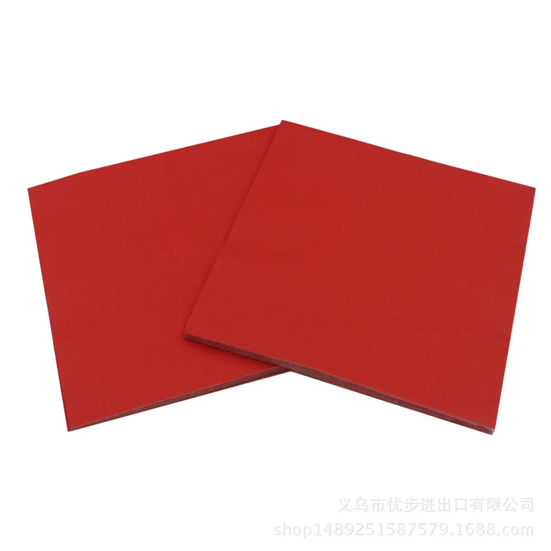 20Pcs/Pack 25x25cm Small Disposable Solid Color Table Dinner Tissue Napkins Paper Tableware Party Decoration