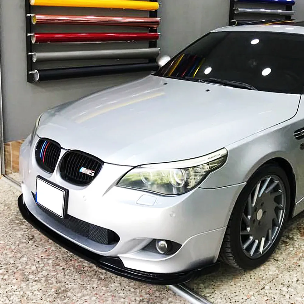 For 2005-2010 BMW 5 Series E60 E61 525i 530i 540i 550i M Sport Car Front Bumper Splitter Lip Chin Spoiler Diffuser Accessories
