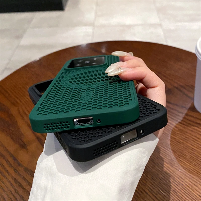 Luxury Heat Dissipation Magnetic Breathable Cooling Mesh Hard Cover