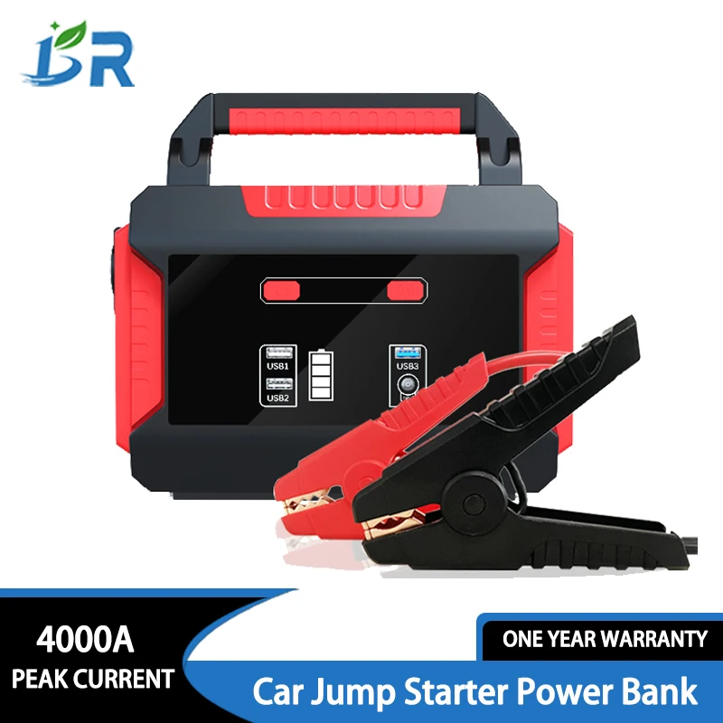 OBDIICAT 배터리 플라스틱 밀폐 도구 상자 안전 장비 도구 상자, D5, D8, D9 점프 스타터용 여행 가방 저항 도구 케이스 10 슈퍼 캐패시터 휴대용 차량 트럭 충전기 피크, 자동차 배터리 점프 스타터, BR 24/12V, 4000A