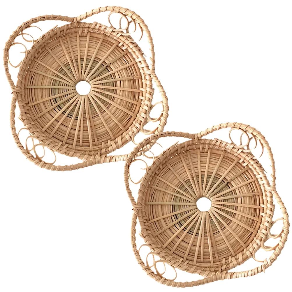 

Coasters Drinks Rattan Woven Drink Coasters Round Woven Coasters Coffee Table Tabletop Protection Housewarming Gift Home Decor