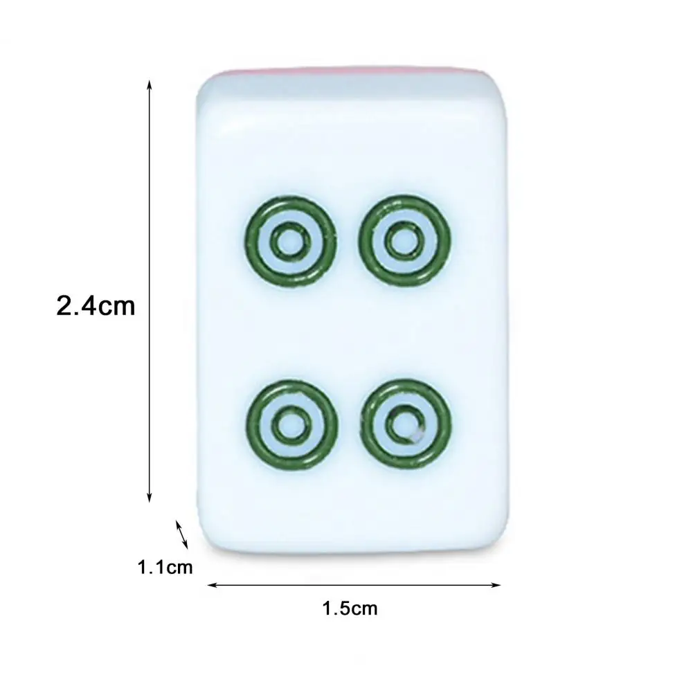 144Pcs/Set Wear-resistant Mini Mahjong 3 Sizes Table Game Portable Recreational Mini Size Mahjong