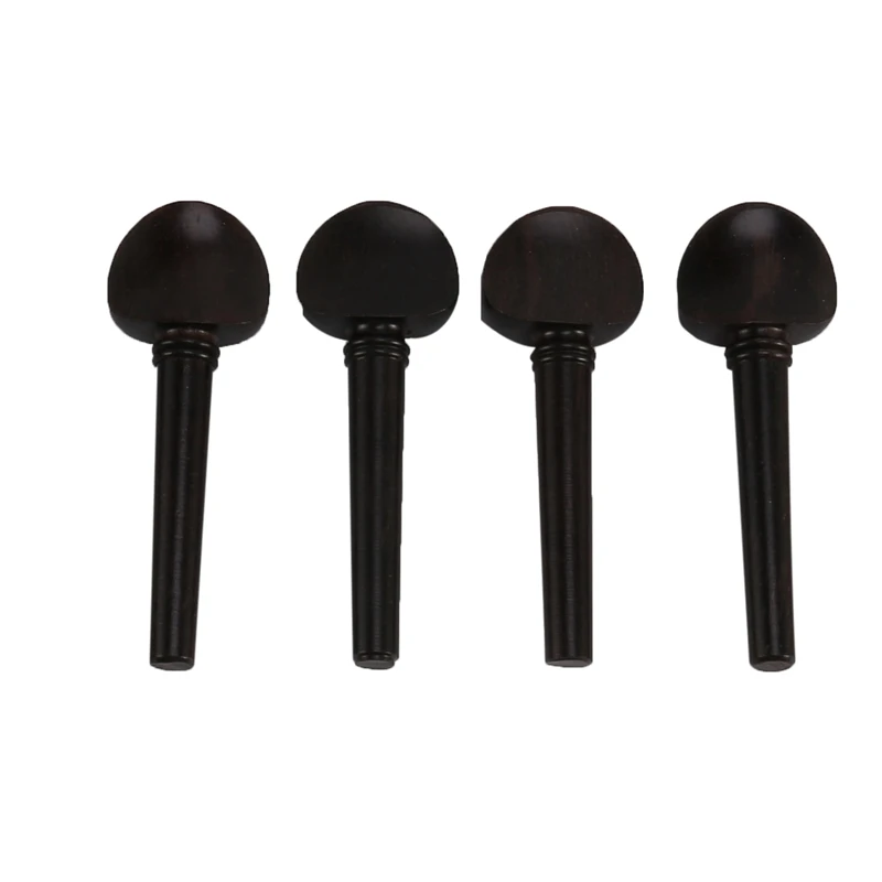 4/4 Ebony Violin Parts Tailpiece Pegs Chinrest Maple Bridge Set