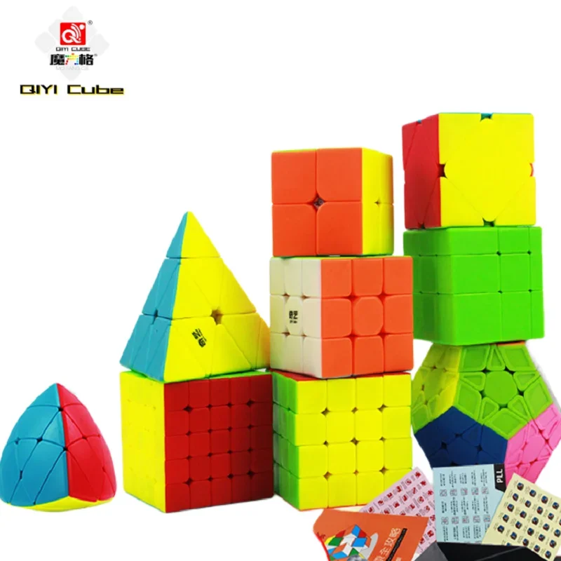 【Top-Rated Product】 QiYi Cube 2x2 3x3 4x4 5x5 Mirror Pyraminx Skewb SQ1Special Professional Speed Puzzle 2x2Children Toy Cubo Magico developme.