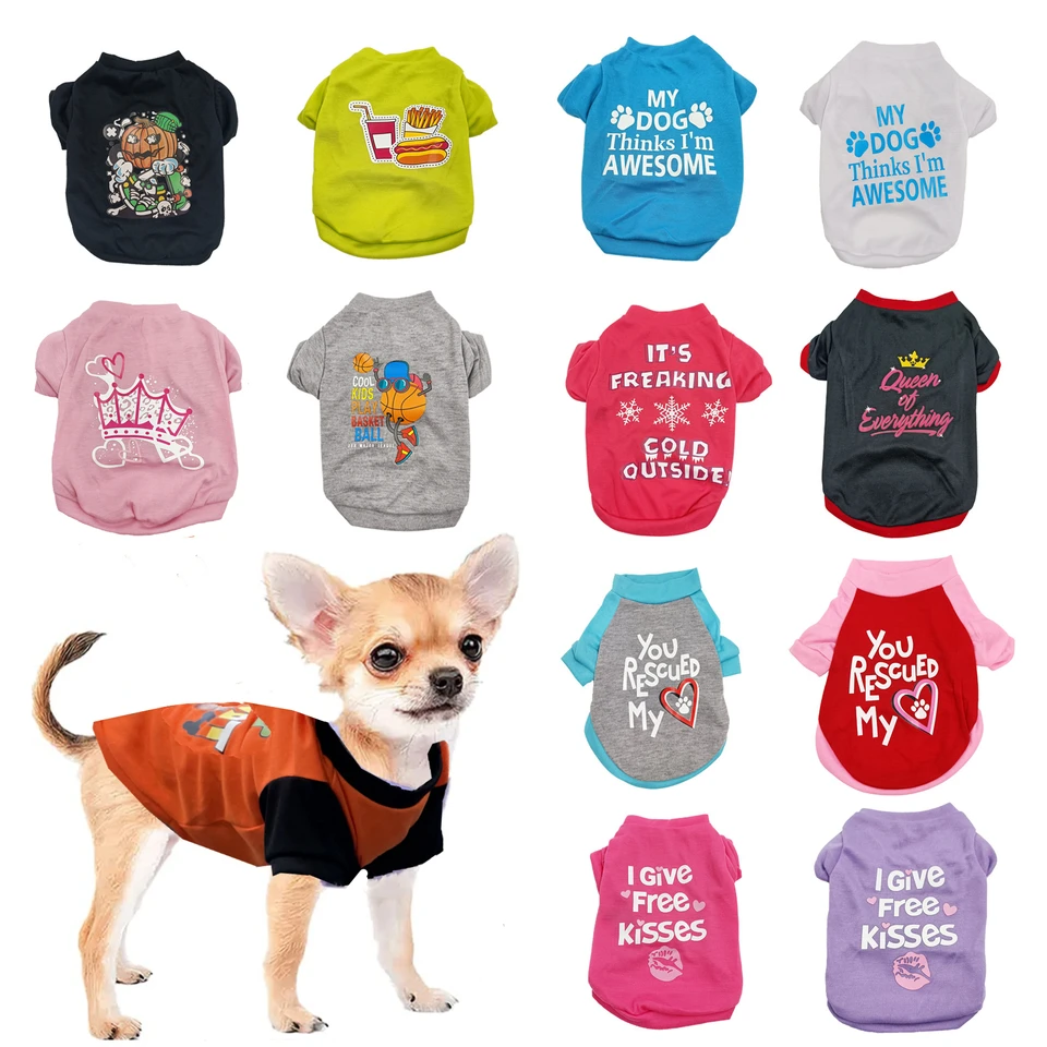 Hond Kleding Zomer Puppy Kleding Huisdier Vest Shirt Kat T-shirt Zachte Sweatshirt Chihuahua Yorkshire Kleding Voor honden _ - AliExpress Mobile