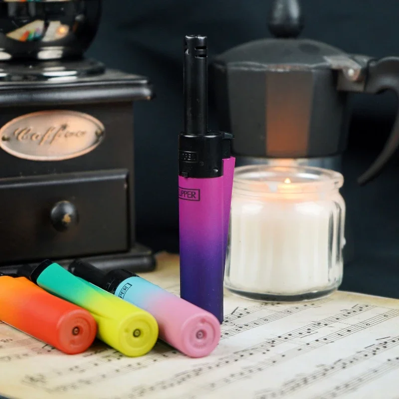 CLIPPER Grinding Wheel Original Butane Lighter Interesting Personality Pattern Refillable Gas Lighter Use Collection Gifts 1 Box