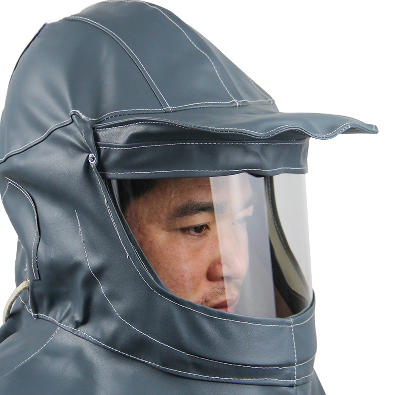 Sand Blasting Hood Cap Shawl Cap Sandblaster Hood Anti Wind/Sandblaster Tools Dust Protective Face