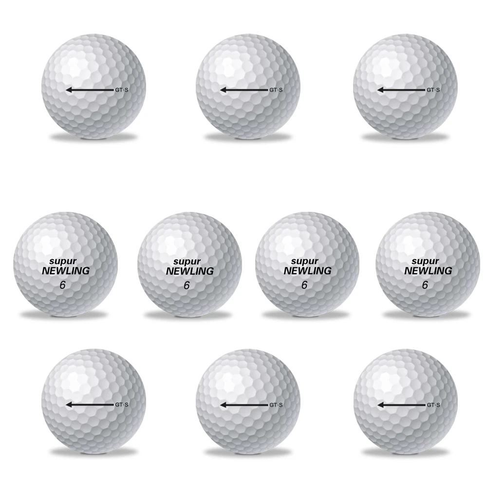 10pcs/lot Golf Game Balls Three layers Golf Ball Durable Golf Game Ball